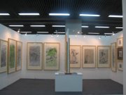 2012年《北京国际艺术博览会》上的吴月霖“风起云烟动艺术展”