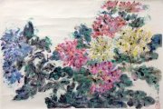 何颖作品《菊花台》66.5*43.5轴